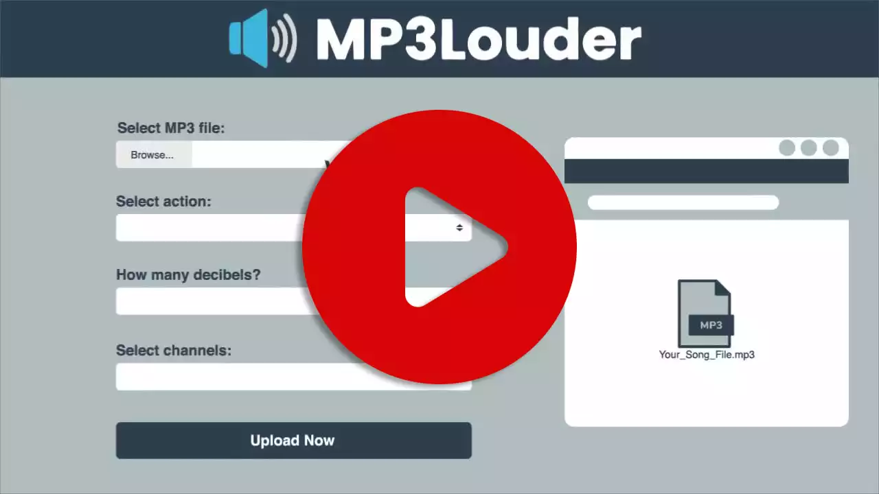 Preference Faktisk Ruddy Increase MP3 Volume Online, MP3 Volume Booster Online | MP3Louder